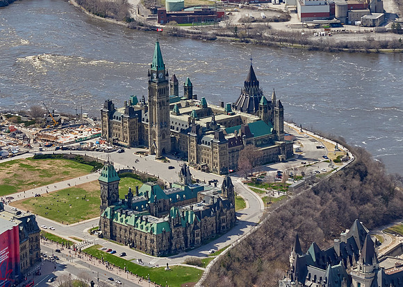 Ottawa view from a Biplane