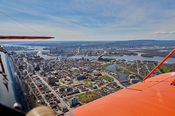 Ottawa view from a Biplane
